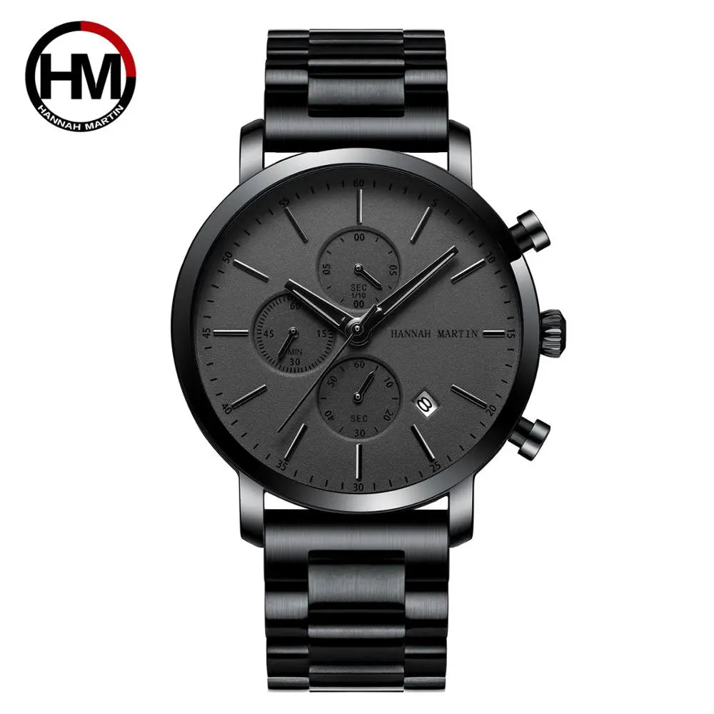 Men Watches Top Brand Fashion Multifunction Small Dial Stainless Steel Mesh Business Waterproof Wrist Watches Relogio Masculino