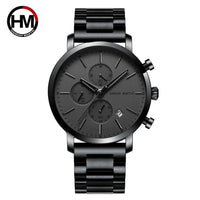 Men Watches Top Brand Fashion Multifunction Small Dial Stainless Steel Mesh Business Waterproof Wrist Watches Relogio Masculino