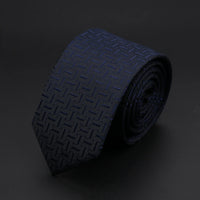 30 Styles Men's Jacquard Striped Solid Color Necktie 6cm Slim Narrow Suit Shirt Accessory Daily Wear Cravat Wedding Party Gift