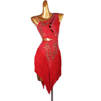 Latin Dress Women Dancing Rhinestone Dress 12 colors Tassels Fringe Dress Rumba Dress Competition Salsa Costume Gatsby Dress