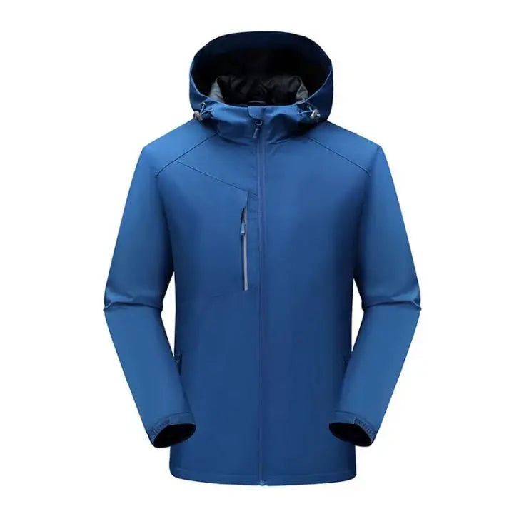 Unisex Thick Warm Fleece Winter Jacket for Men Stand Collar Coated for Winter