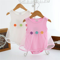 Baby bodysuit infant girls princess dress clothes baby christening baptism gown party bodysuit