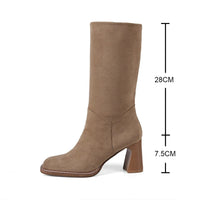 2023 High Quality Winter Women Boots Fashion Martins Boots Ladies Mid Calf Snow Booties Outdoor Casual Boats Mujer Shoes 33-43