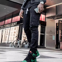 Slim Fit Straight Leg Custom Denim Jeans Men's Pencil Pants Fit Slim Skinny Solid Color Zipper Pockets Men Fashion Casual Jeans