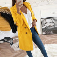 Casual Wool Blend Jackets Women Wool Jacket Female Plus Size Long Sleeve Winter Women Long Wool Coat Manteau Femme Hivers