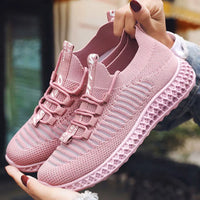 Casual Sneakers For Women Mesh Platform Breathable White Sport Sneaker Ladies Trainers Female Sock Sneakers Yellow Female Shoes