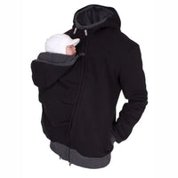 Baby Carrier Hoodies For Father Kangaroo Dad men hoodie Winter Clothes Multifunctional Men Jacket Coat Infant Sweatshirts