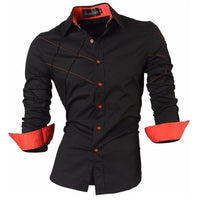 jeansian Spring Autumn Features Shirts Men Casual Jeans Shirt New Arrival Long Sleeve Casual Male Shirts Z001