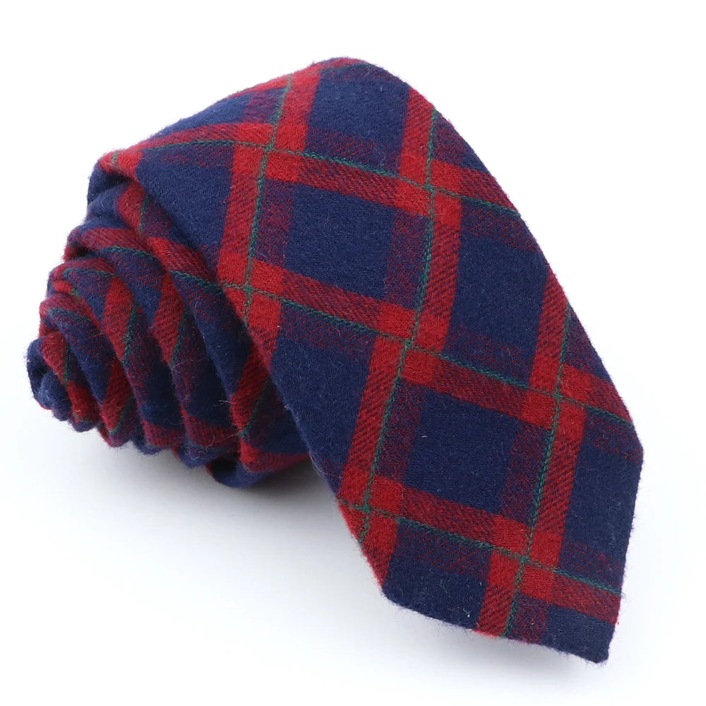 Fashion Plaid Tie For Men Women Colorful Skinny Cotton Necktie For Wedding Bussiness Casual Man's Neckties Suits Flower Cravat