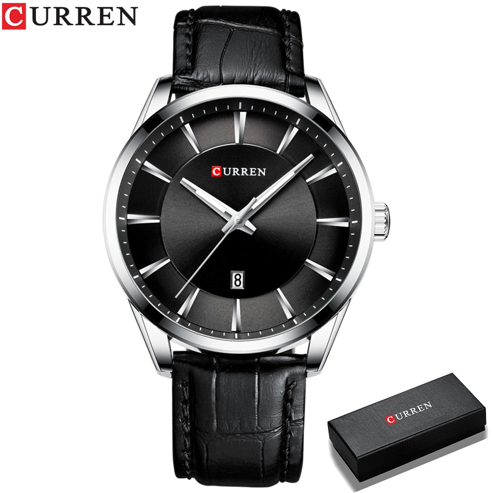 CURREN New Quartz Watches for Men Leather Strap Male Wristwatches Top Luxury Brand Business Men&#39;s Clock Reloj Hombres