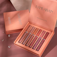 HANDAIYAN 6Colors/Sets Sexy Matte Liquid Lipstick Lip Glaze Sets Natural Moisturizer Waterproof Velvet Lip Glosses Makeup