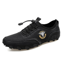 2024 New Men's Casual Shoes Fashion Comfortable Men's Shoes High Quality Leather Men Driving Shoes Handmade Flat Shoes Size 48
