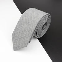 High Quality Classical Color Black Grey Skinny 100% Wool Tie Men Necktie For Business Meeting Fashion Shirt Dress Accessories