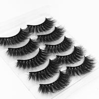 5 Pairs Faux Mink Eyelashes Fluffy Wispy Long Dramatic False Lashes Thick Volume Fake Eyelashes Natural Soft Extension Eyelash