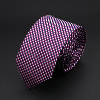 30 Styles Men's Jacquard Striped Solid Color Necktie 6cm Slim Narrow Suit Shirt Accessory Daily Wear Cravat Wedding Party Gift