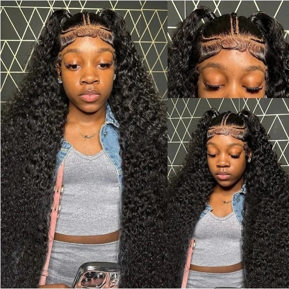 Wholesale Before Lace 13*4 Wig Brown Long Hair Small Curls Fashion Women in Africa and America