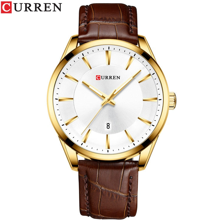 CURREN New Quartz Watches for Men Leather Strap Male Wristwatches Top Luxury Brand Business Men&#39;s Clock Reloj Hombres