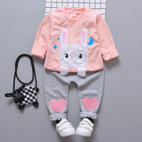 Baby Girls Clothing Set 2019 Winter Fashion Children Clothes Kids Toddler Sport Suit Cotton Tracksuit Clothes For 1 2 3 4 Years