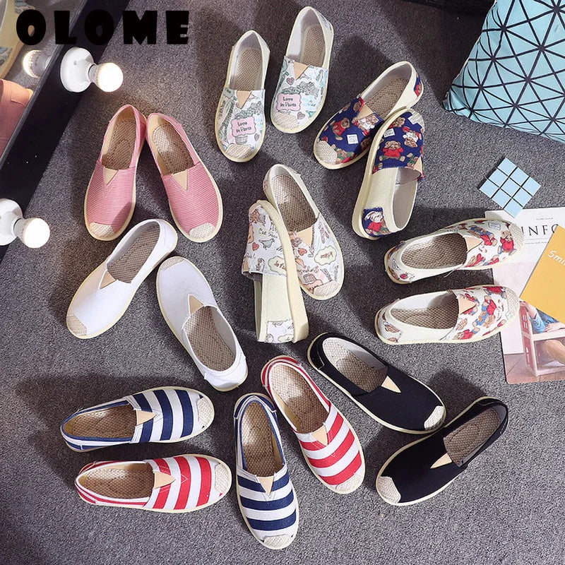 Flat Shoes Women Sneakers Women 2019 Spring New Casual Single Lazy Shoes Female Fisherman Female Ladies Shoes Espadrilles