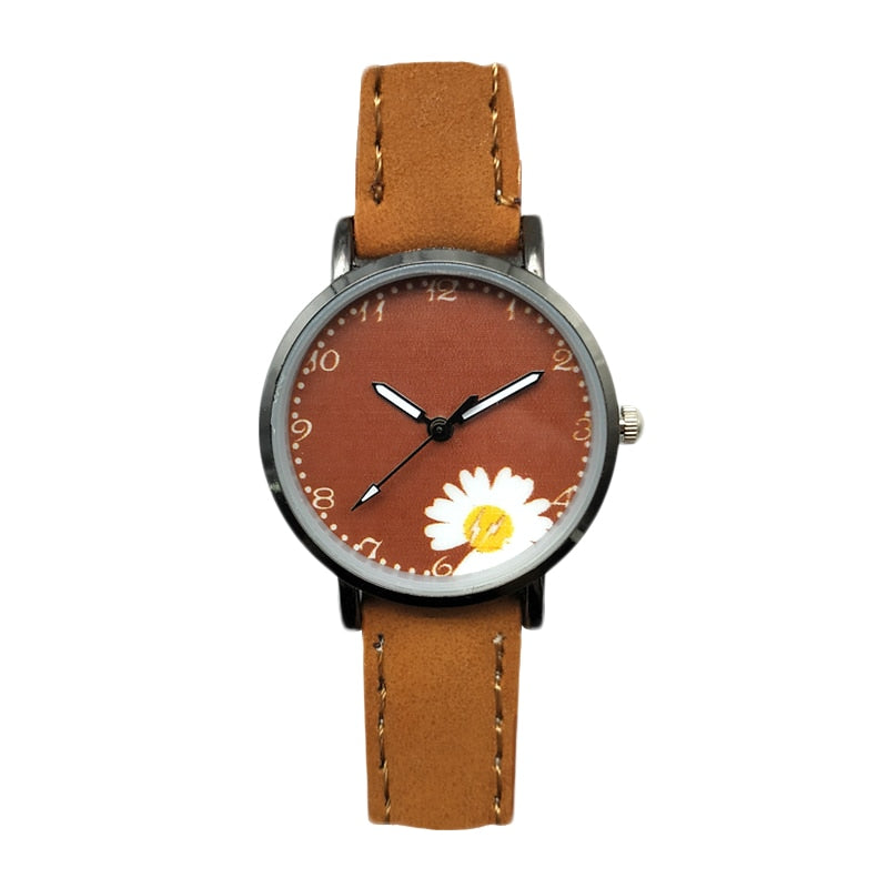 2023 New Watch Women Fashion Casual Leather Belt Watches Simple Ladies