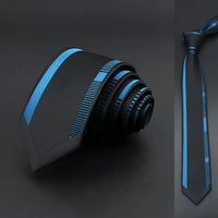 Skinny 6cm Ties For Men Wedding Dress Necktie Floral Paisley Patchwork Black Blue Tie Business Slim Shirt Accessory Gift Cravate