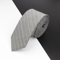 High Quality Classical Color Black Grey Skinny 100% Wool Tie Men Necktie For Business Meeting Fashion Shirt Dress Accessories