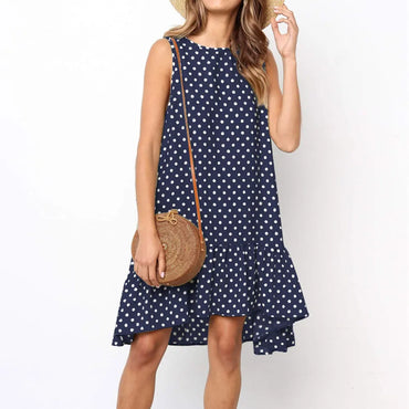 Jocoo Jolee Summer Chiffon Dress Women Polka Dot Ruffles Mini Dress Casual Beach Party Dress Street Short Sundress Vestidos