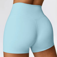 Tight Yoga Shorts For Women, High Waisted And Waist Cinching Fitness Pants, Hip Lifting And Running Sports Shorts