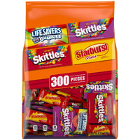 LIFE SAVERS Gummies, STARBURST Duos and Original & SKITTLES Wild Berry and Original Fun Size Chewy Bulk Candy Assortment, 97.68 oz Bag 300 pcs