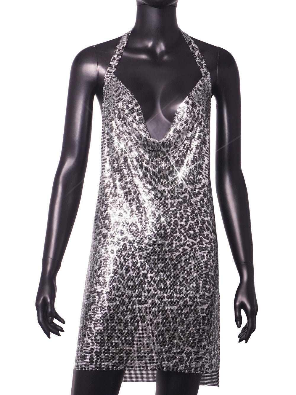 Instagram Light Diamond Halter Strap Dress for Birthday Party