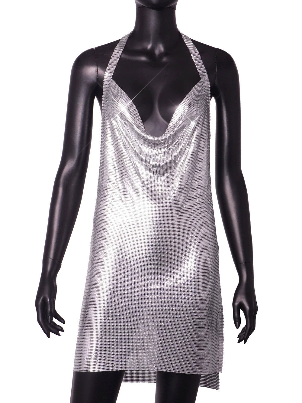 Instagram Light Diamond Halter Strap Dress for Birthday Party