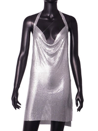Instagram Light Diamond Halter Strap Dress for Birthday Party