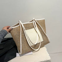 Bag Female Summer Cut Out Work Clothing Straw Woven Bag