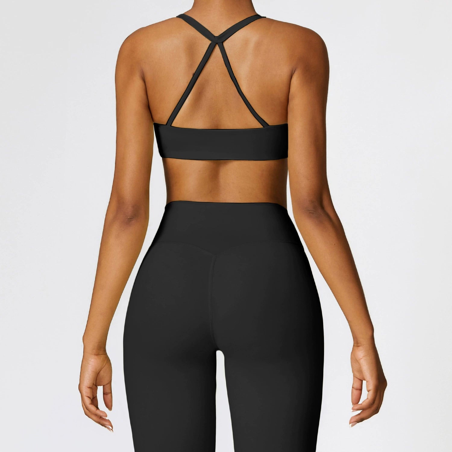 New European and American Sanding Beauty Back Yoga Clothes Set Women P Mega Mart Center New European and American Sanding Beauty Back Yoga Clothes Set Women P Mega Mart Center