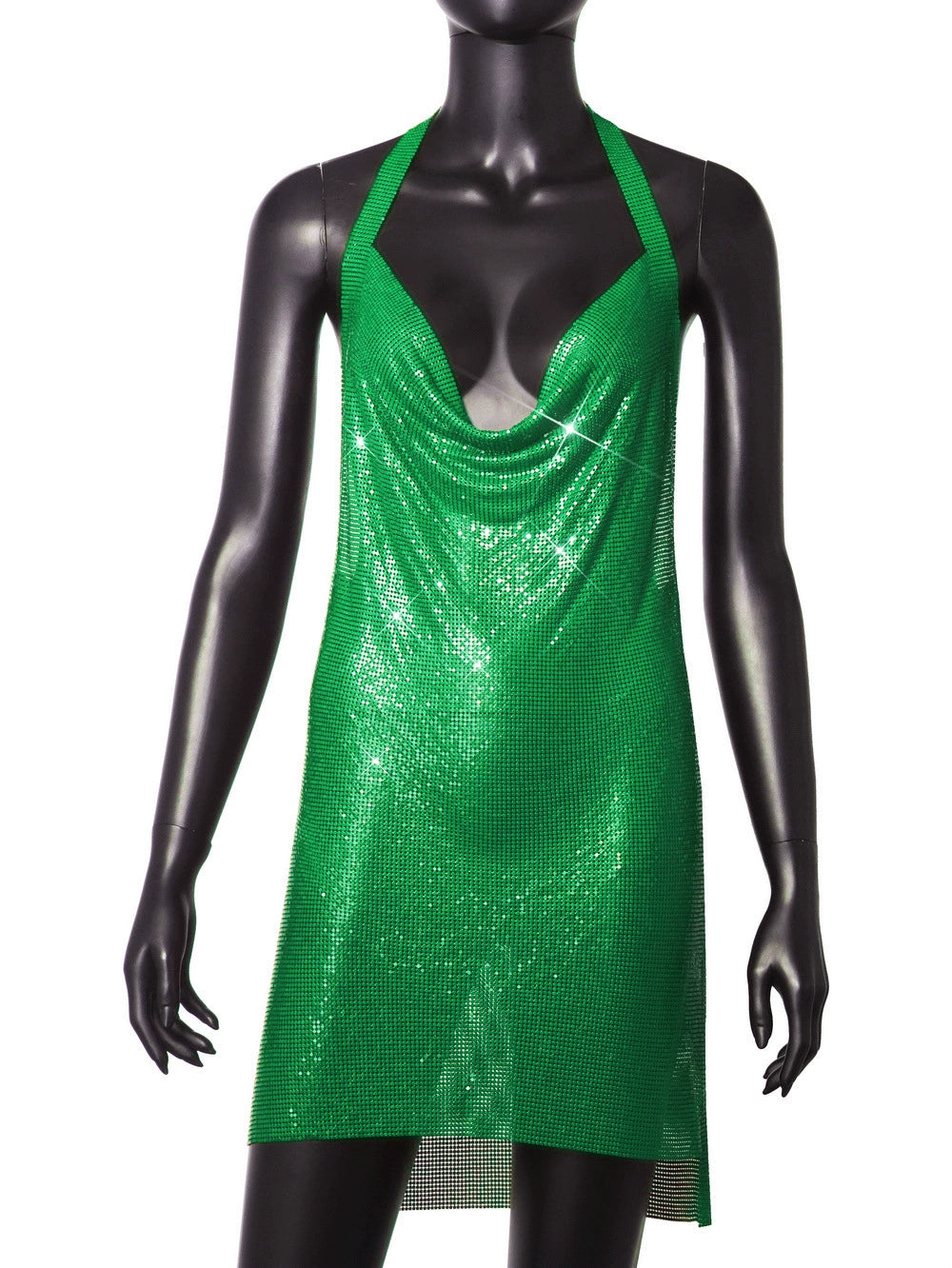 Instagram Light Diamond Halter Strap Dress for Birthday Party
