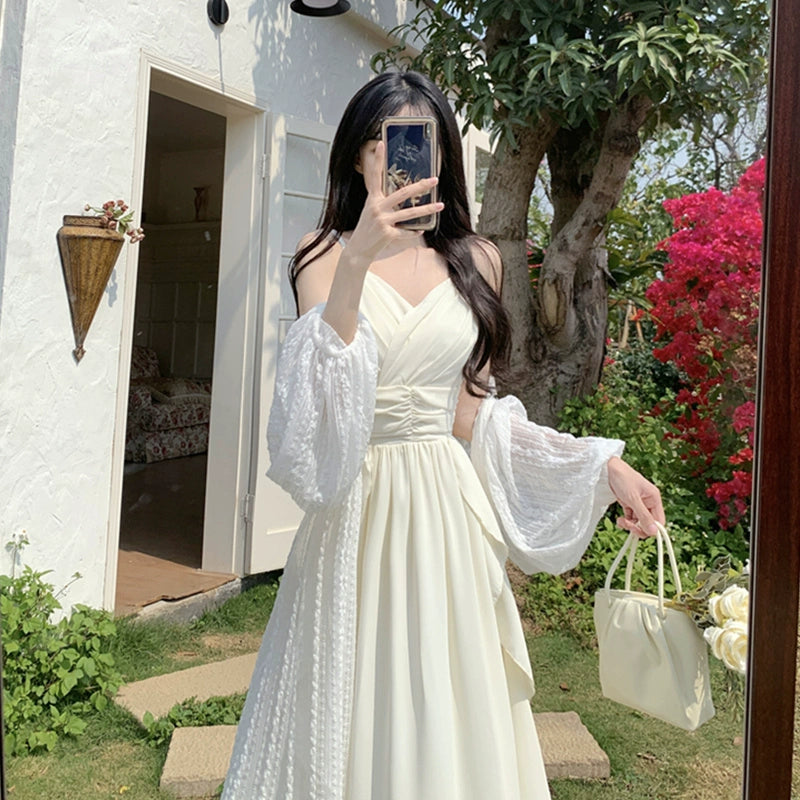 Summer Chubby Slimming Niche Style Long Dress Lace Sling Mega Mart Center Summer Chubby Slimming Niche Style Long Dress Lace Sling Mega Mart Center
