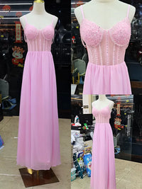 2 Chiffon Hand-Stitched Super Fairy Fluttering Nightclub Bar KTV Model Catwalk Evening Dress Covering Belly Thin Pink