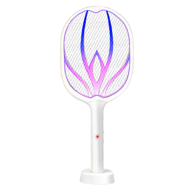 Electric Mosquito Swatter Rechargeable Household Safe and Durable Strong Electric Mosquito Electric Net Electric Fly Mosquito Swatter Mosquito Repellent Voltage