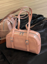 This Year's Popular Bag Women's 2024 New Arrival Trendy Pure Color Fancy Shoulder Bag Spring Stylish Textured Commuter Bag