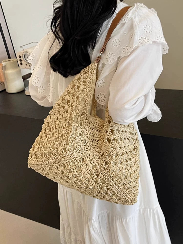 Bag Female Online Influencer French Seaside Holiday Straw Woven Bag