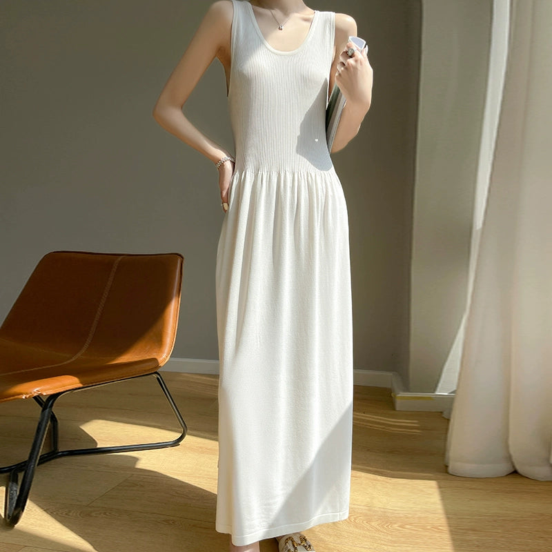 Fancy Ice Silk Inner Match Sleeveless Bottoming Suspender Skirt