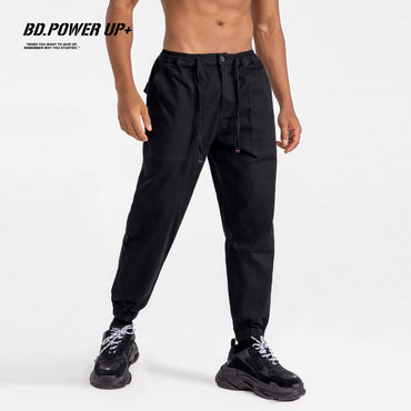 Retro Functional Men's Fashion Brand Loose Elastic Overalls