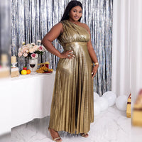 Luxury Evening Gown Fat Women Party Long Dress Big Size Lady