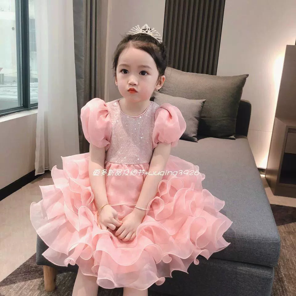New Sweet Western Style Baby Girl Princess Formal Dress