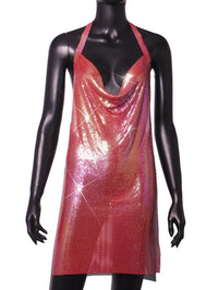 Instagram Light Diamond Halter Strap Dress for Birthday Party