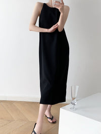 Minimalist Slimming and Straight Loose Vest Sling Dress