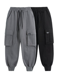 Spring and Autumn New Men's Ankle-Tied Loose Knitted All-Matching Sweatpants