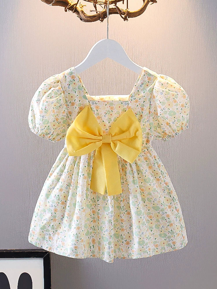 Little Girl Princess Floral-Print Dress