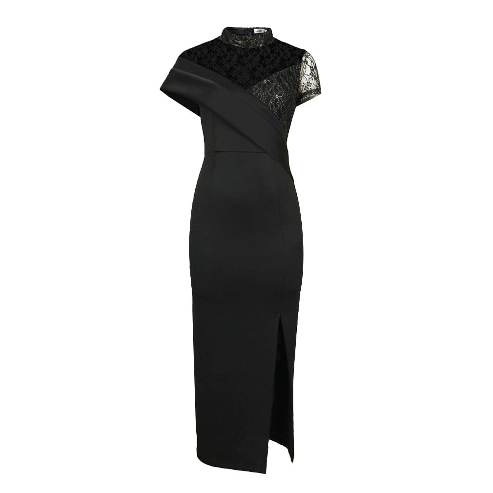 European and American-Style Large-Size Vintage Lace Dress Mega Mart Center European and American-Style Large-Size Vintage Lace Dress Mega Mart Center