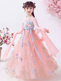 Little Girls Children's Clothes Princess Dress Autumn Hanfu